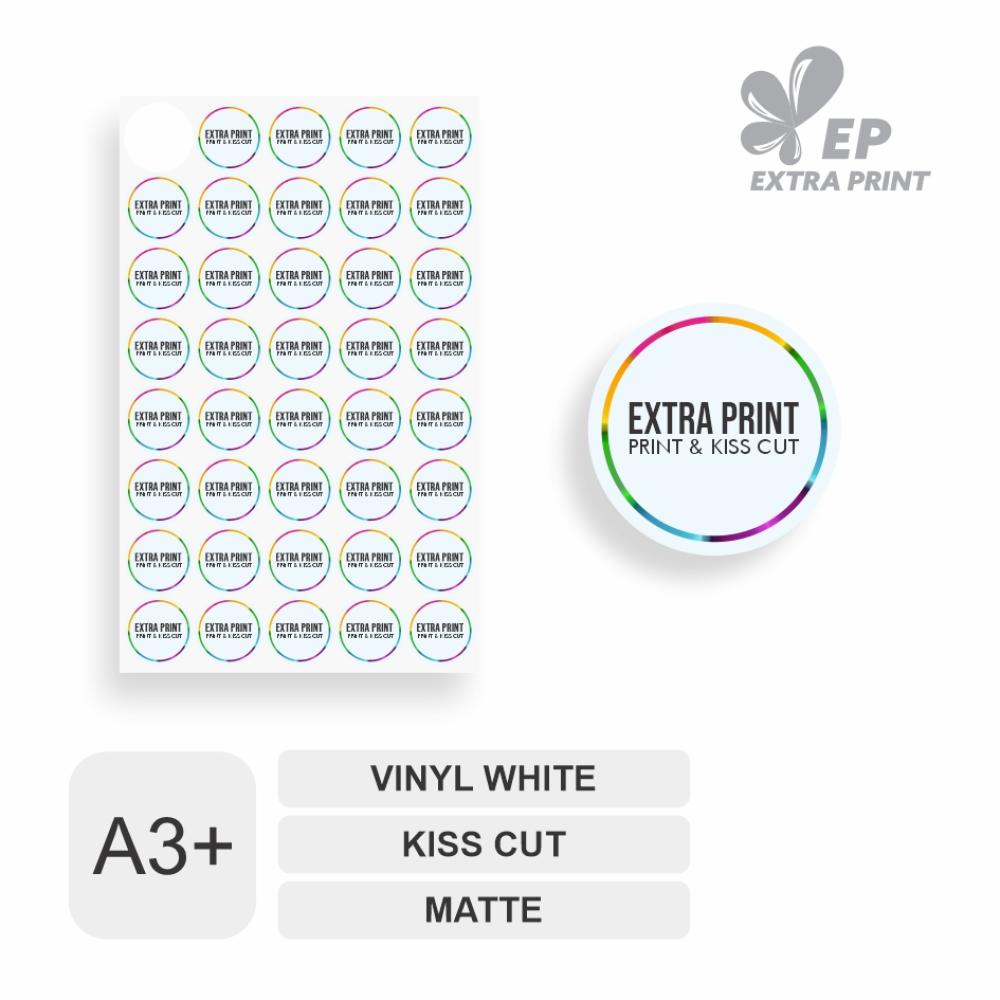 Print & Kiss Cut A3+ Sticker Vinyl White Matte