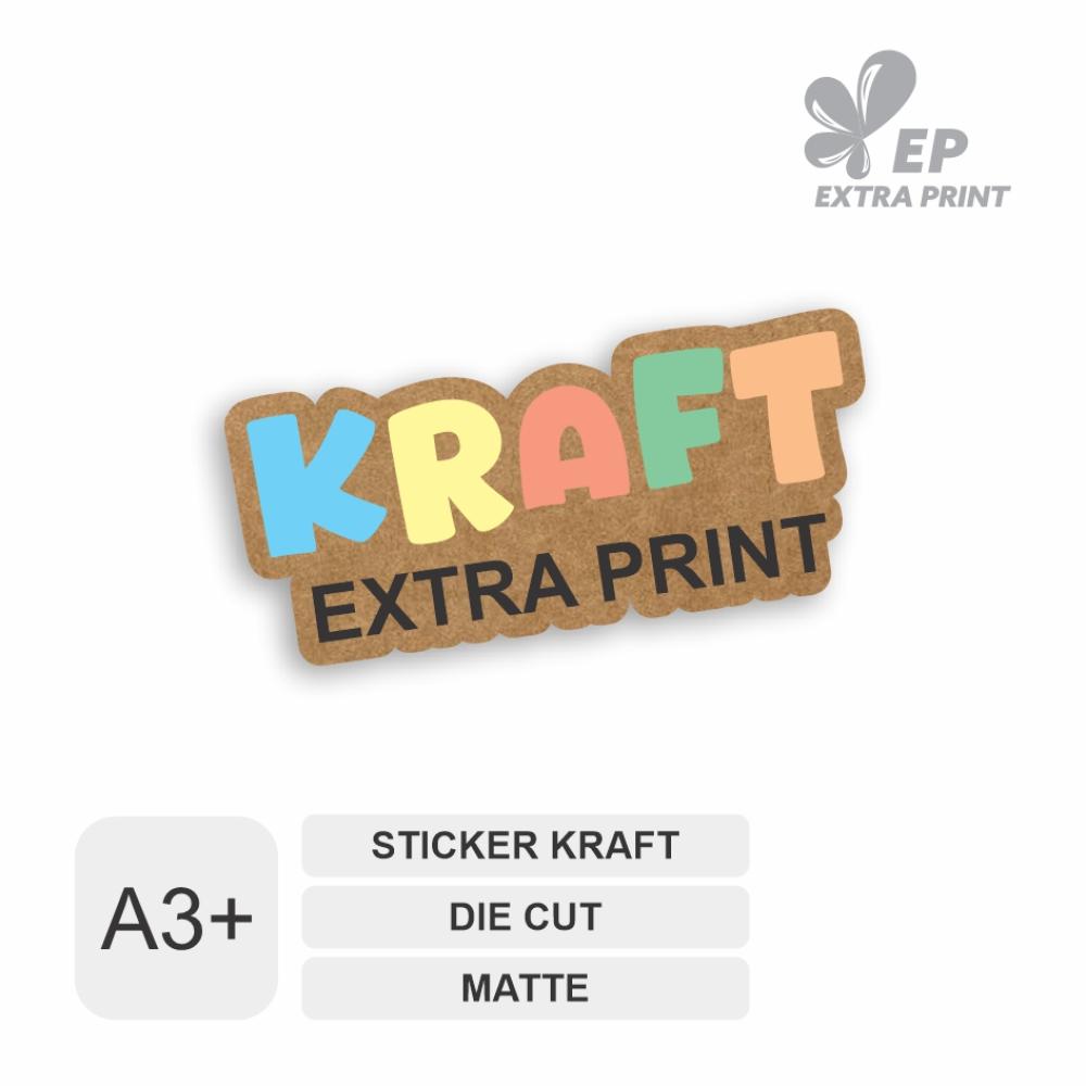 Print & Die Cut A3+ Sticker Kraft